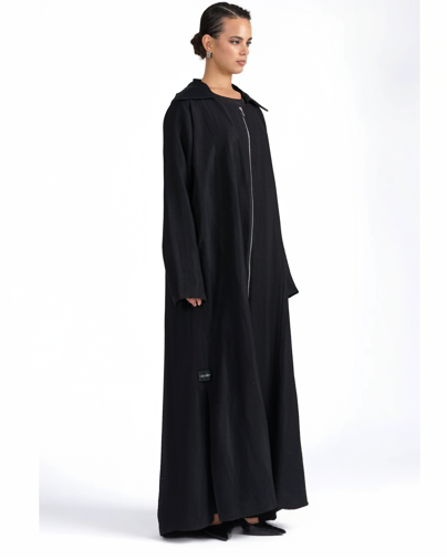 CHLOE BLACK ABAYA - BY NOUF - MIRA Y MANO