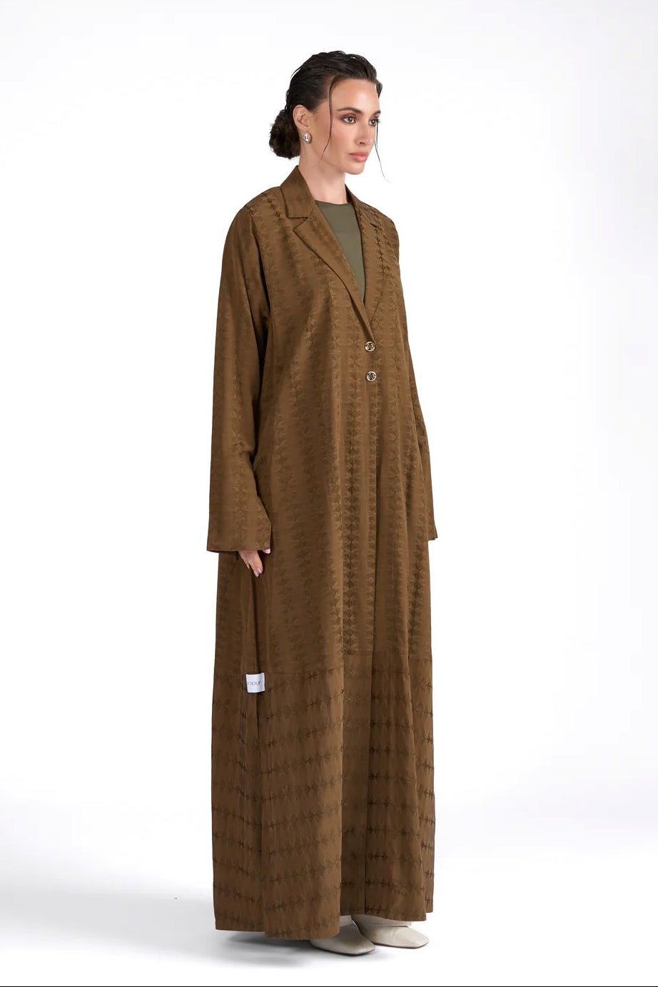 SIA BROWN ABAYA - BY NOUF - MIRA Y MANO