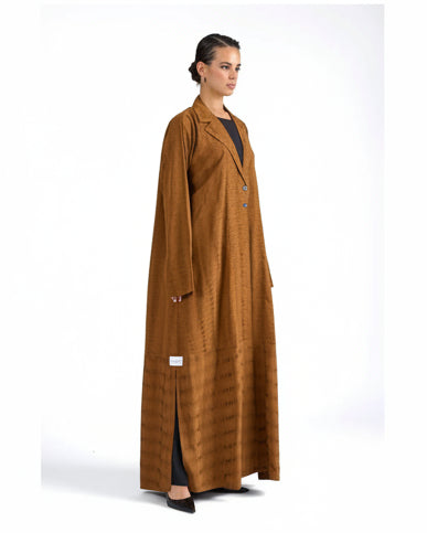 SIA MUSTARD ABAYA - BY NOUF - MIRA Y MANO
