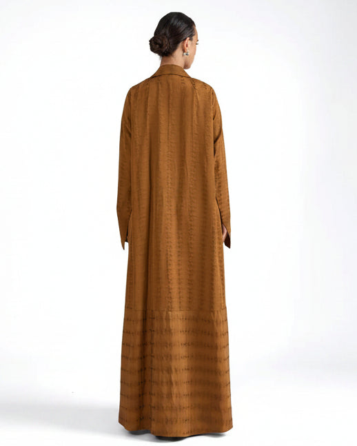 SIA MUSTARD ABAYA - BY NOUF - MIRA Y MANO