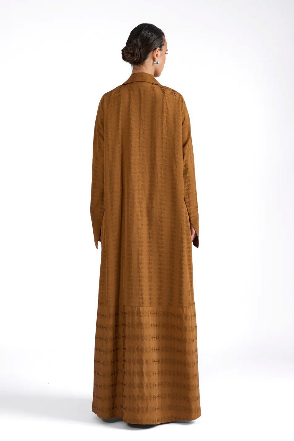 SIA MUSTARD ABAYA - BY NOUF - MIRA Y MANO