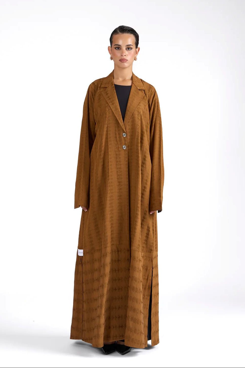 SIA MUSTARD ABAYA - BY NOUF - MIRA Y MANO