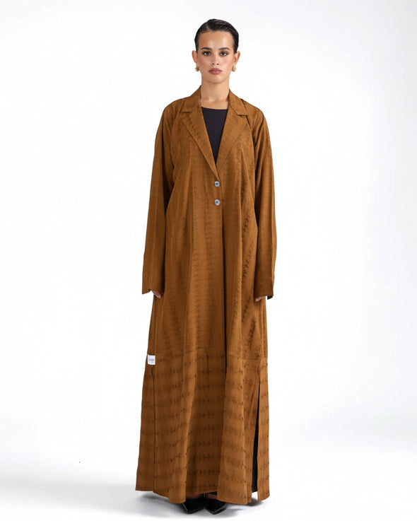 SIA MUSTARD ABAYA - BY NOUF - MIRA Y MANO