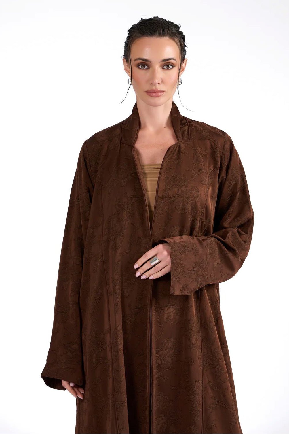 SORA BROWN ABAYA - BY NOUF - MIRA Y MANO