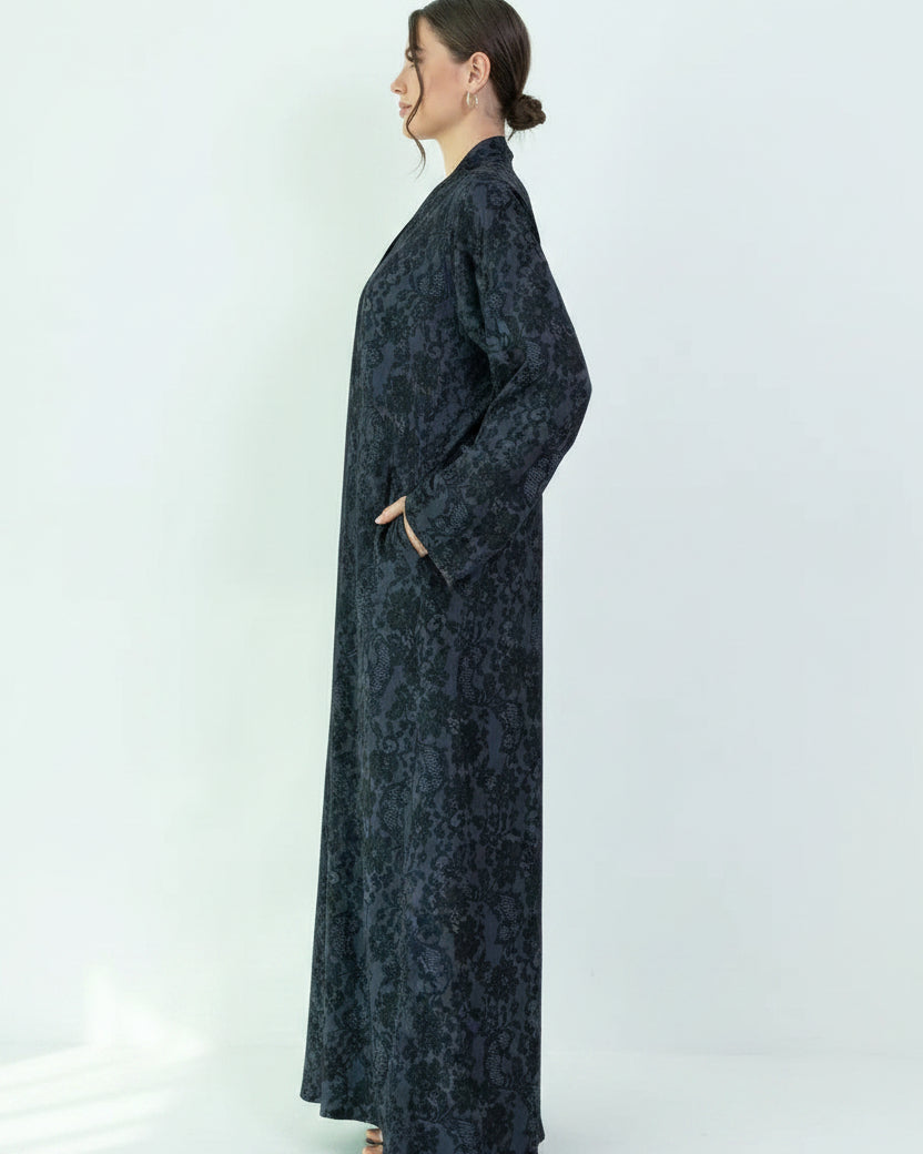 VELVET ROSE ABAYA - BY NOUF - MIRA Y MANO