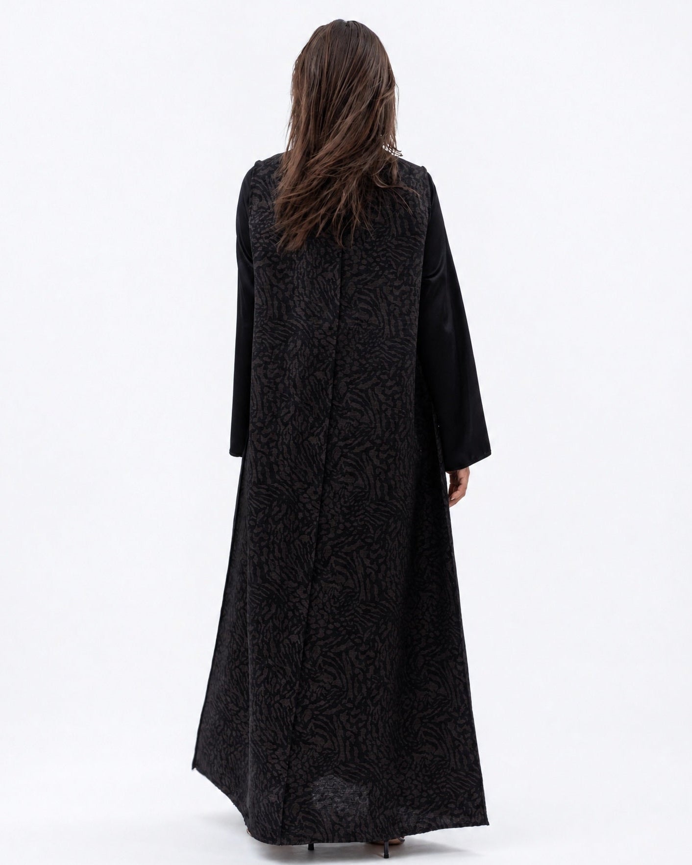 AB-BF-BLK-BGP – Black Abaya - CHIKA - MIRA Y MANO