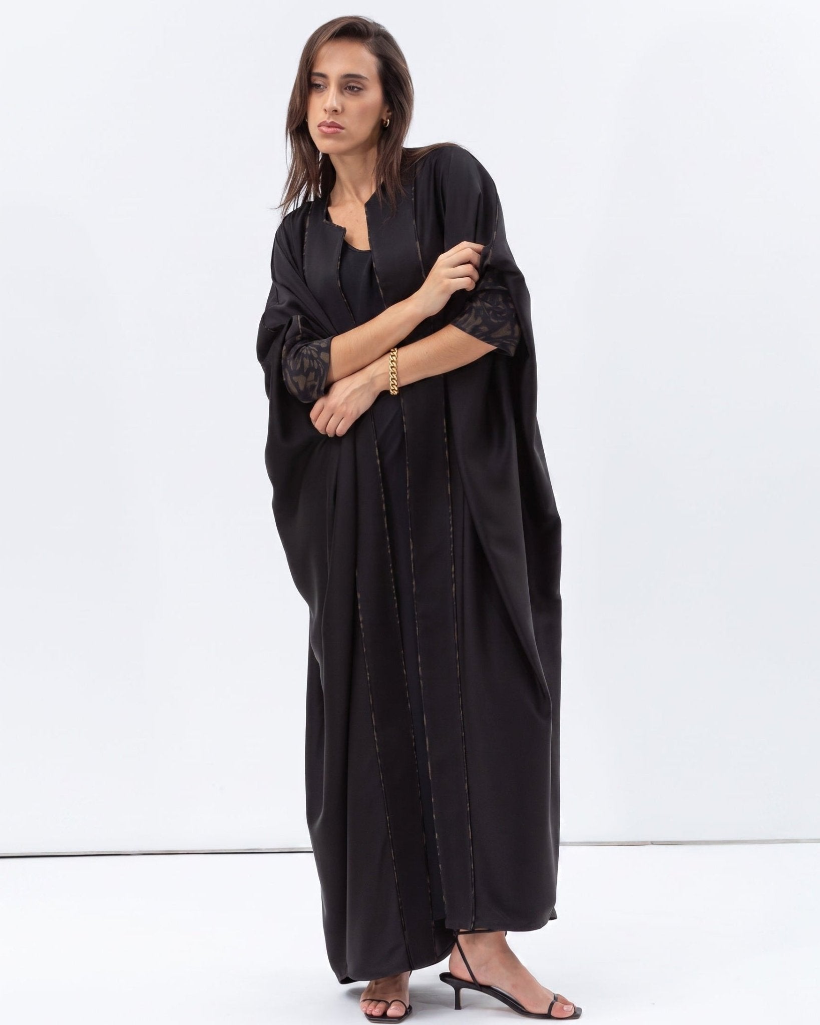 AB-BF-BLK-BGP – Black Abaya – Product image 5