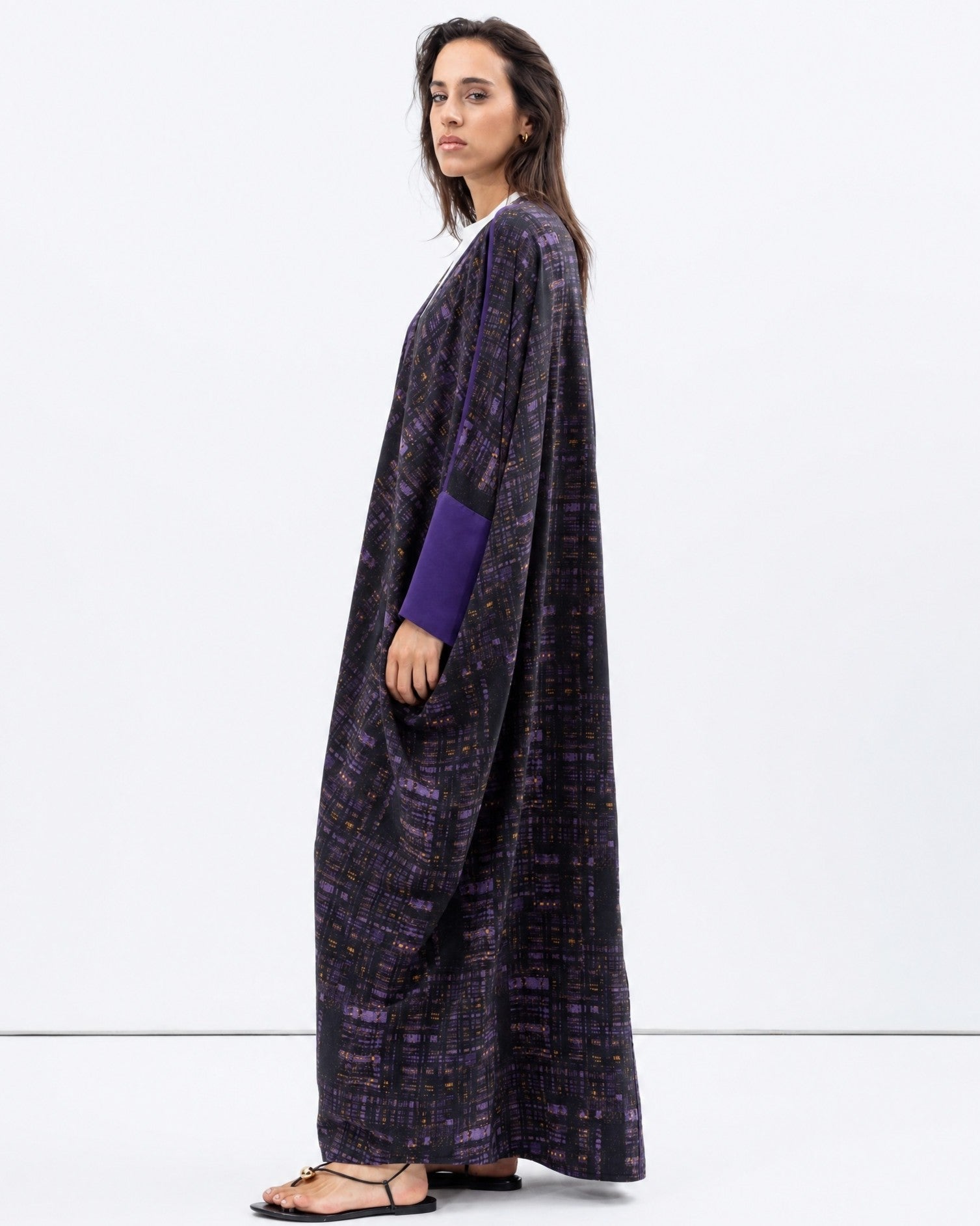 AB-BF-PRP – Multi Color Crepe Abaya - CHIKA - MIRA Y MANO