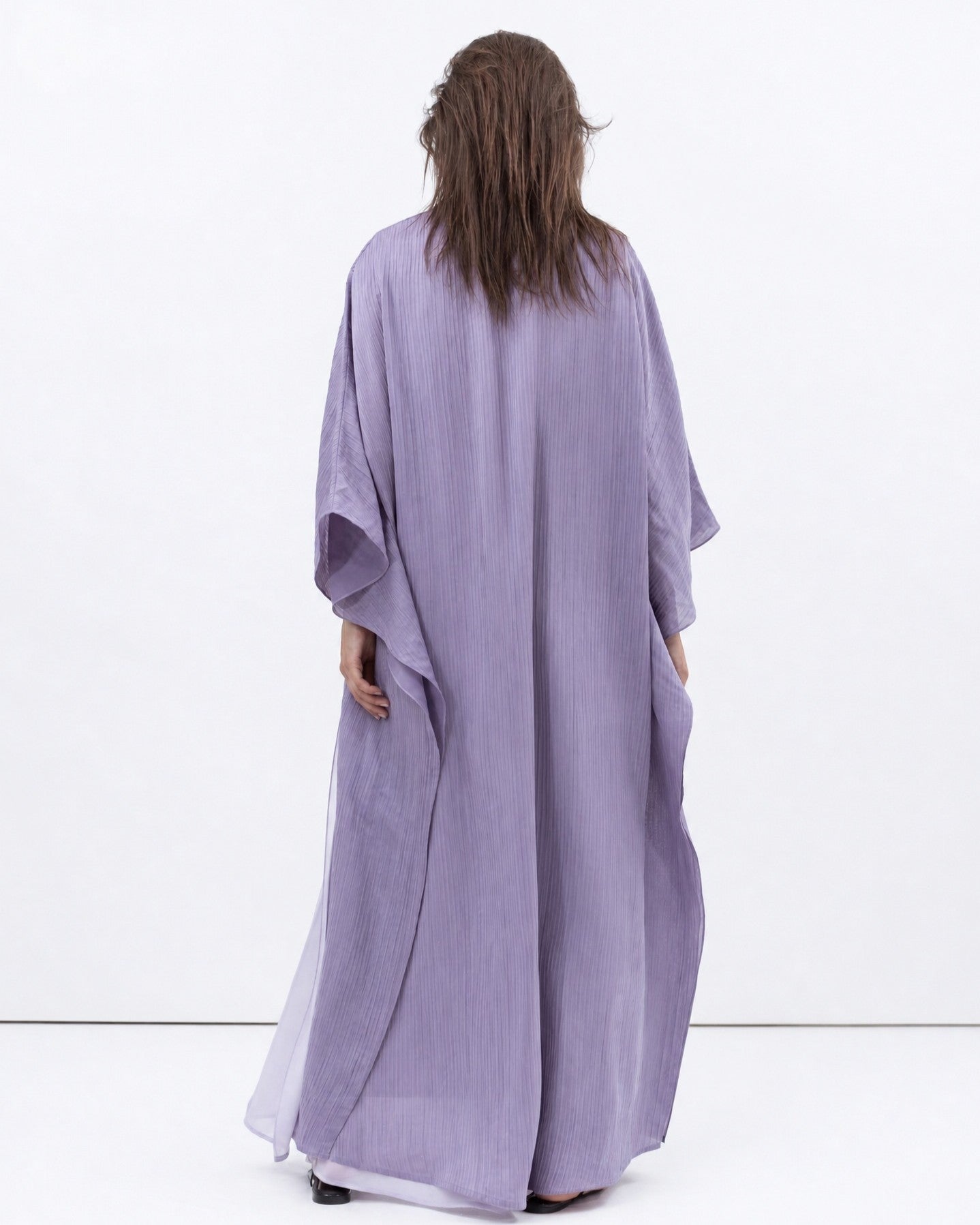 AB-FL-2LYR-LAV – Lavender Abaya - CHIKA - MIRA Y MANO