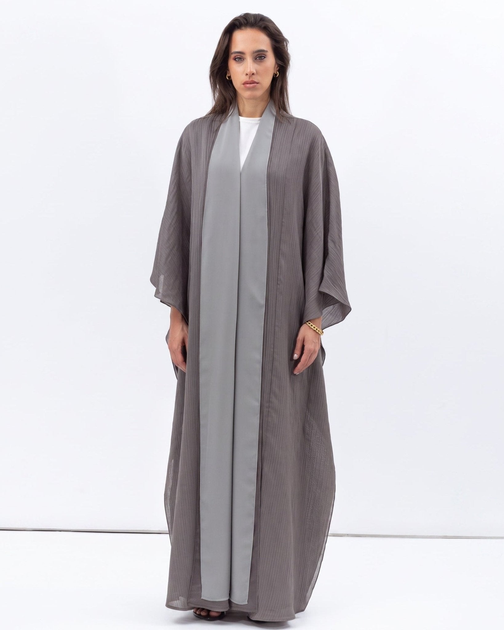 AB-FL-2LYR-OLVGRN – Olive Abaya - CHIKA - MIRA Y MANO