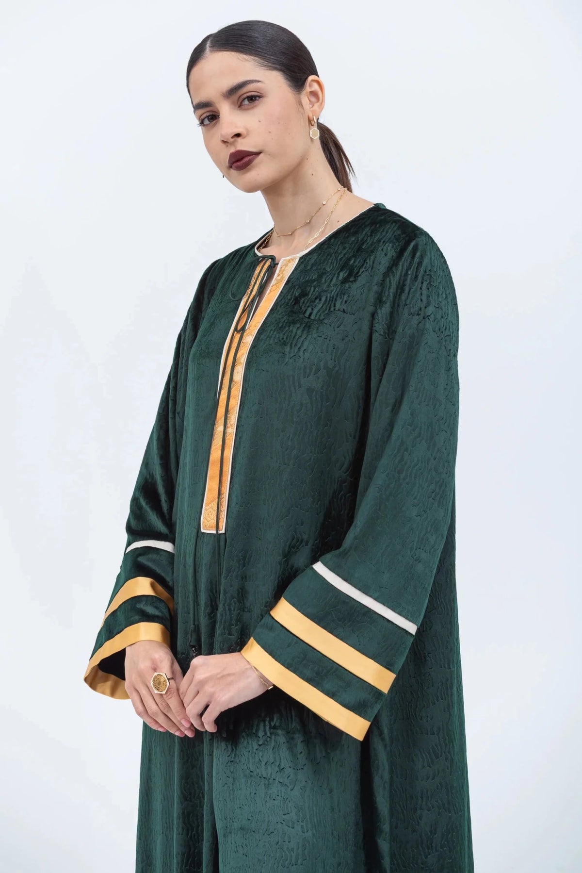 قفطان KAF-VEL-EM-GRN – صورة المنتج 1