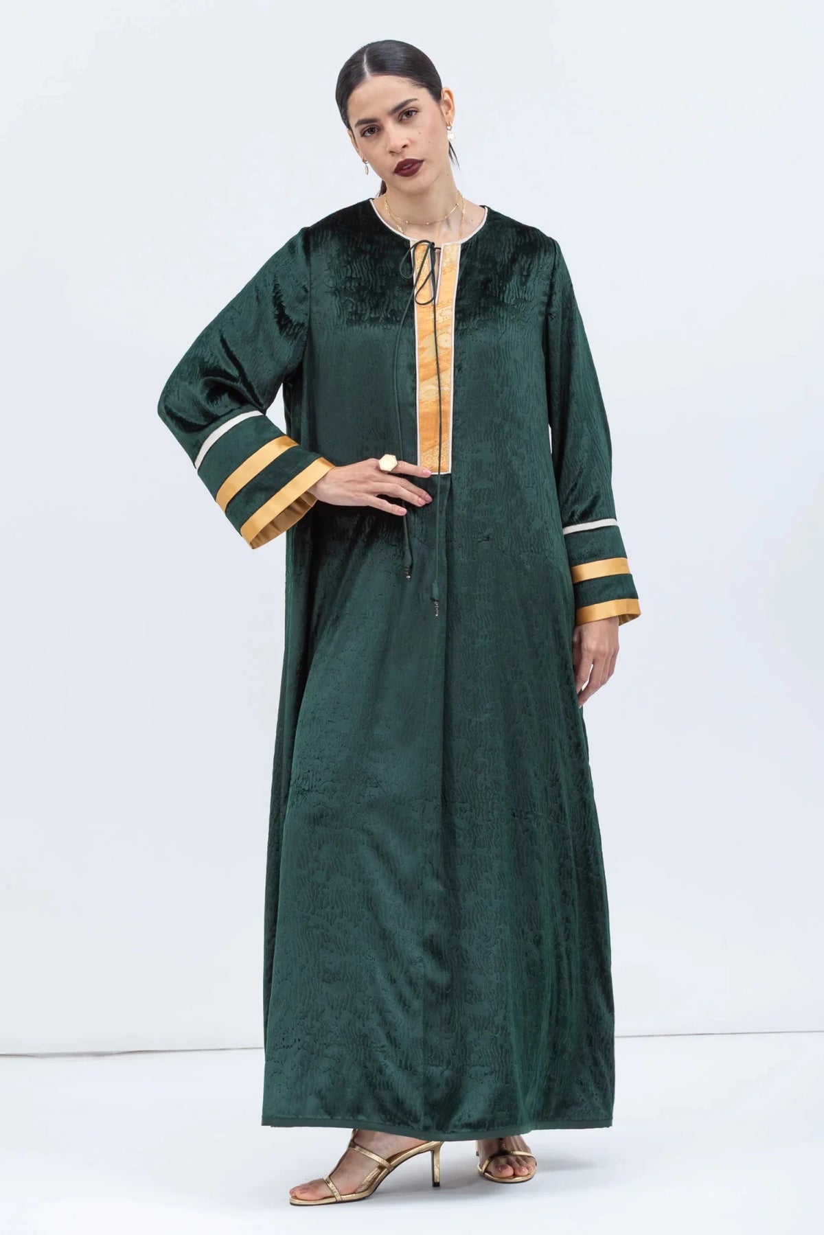 قفطان KAF-VEL-EM-GRN – صورة المنتج 2
