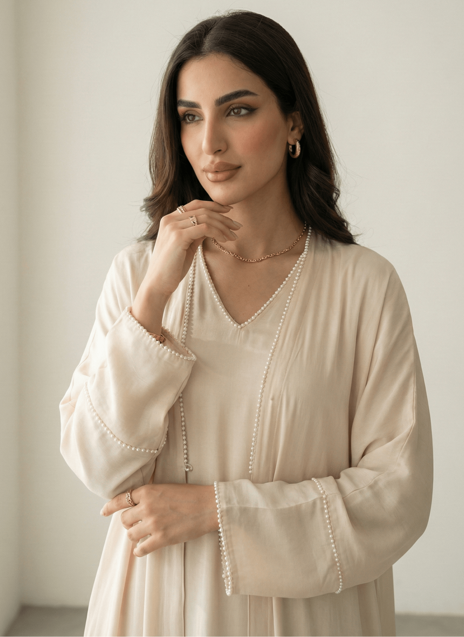 SS26 COS 28 - BE ABAYA SET - CUP OF SEA - MIRA Y MANO