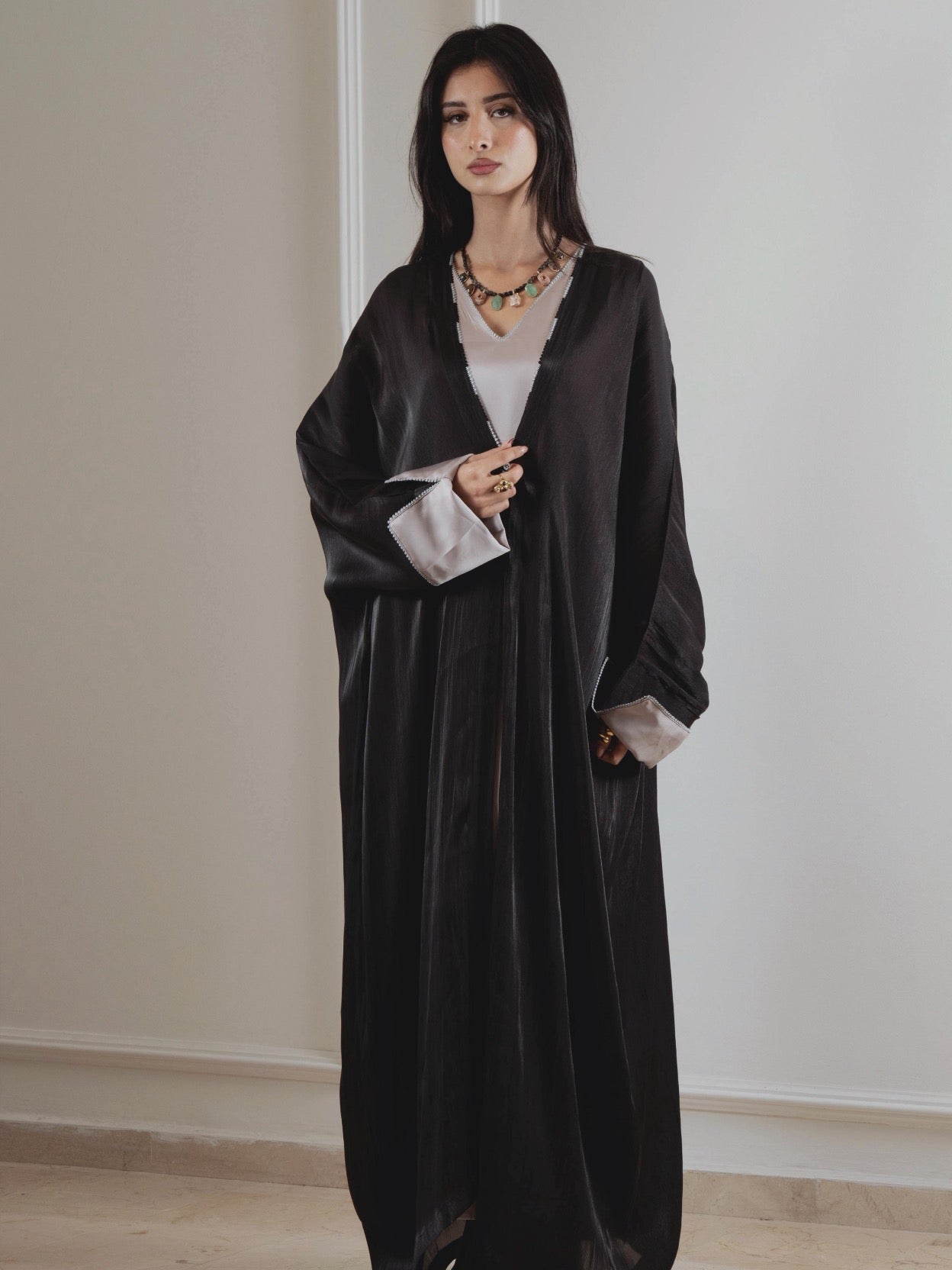 SS26 COS 28 - BK ABAYA SET - CUP OF SEA - MIRA Y MANO