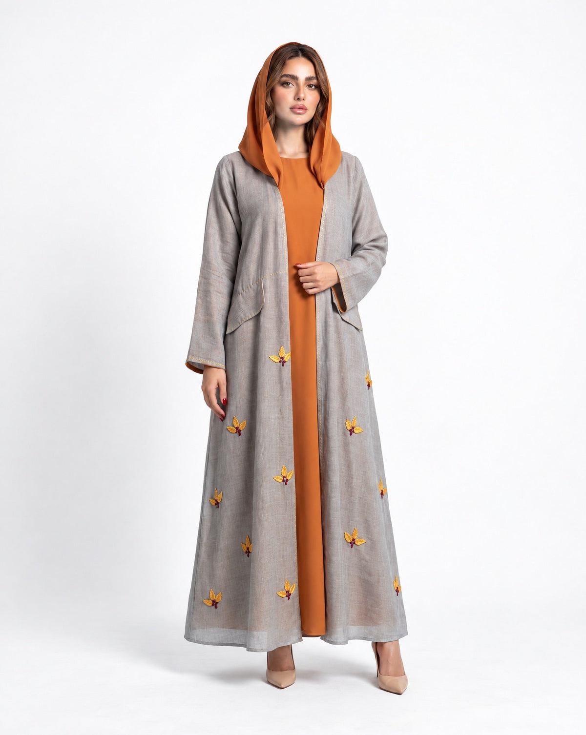 NATURAL FLOWER ABAYA - DAR TARAF - MIRA Y MANO