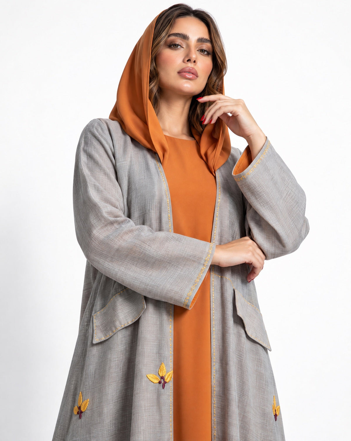NATURAL FLOWER ABAYA - DAR TARAF - MIRA Y MANO