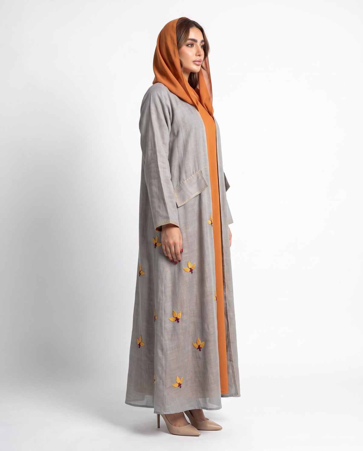NATURAL FLOWER ABAYA - DAR TARAF - MIRA Y MANO