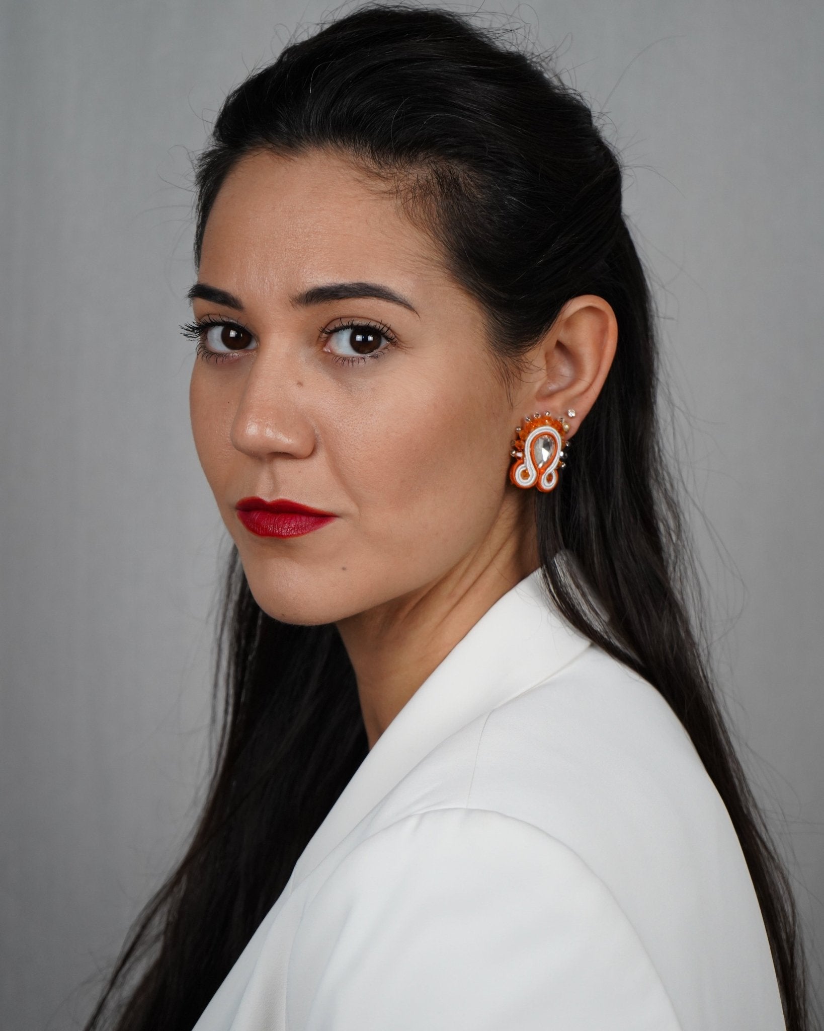 NUMANA1O – Orange Earring - DESIREA - MIRA Y MANO