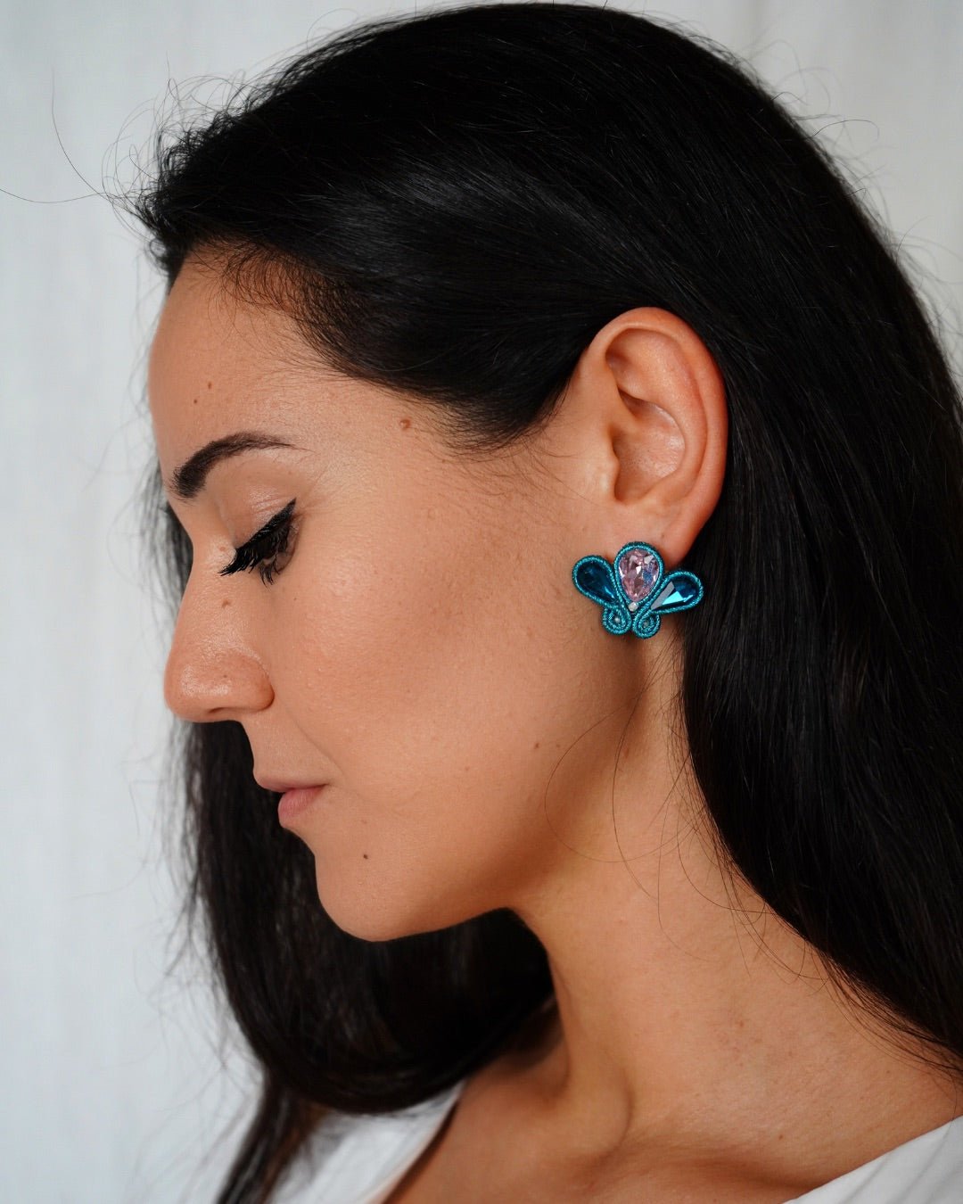 PRENDAS 6PP – Turquoise Cotton Mix Earring - DESIREA - MIRA Y MANO