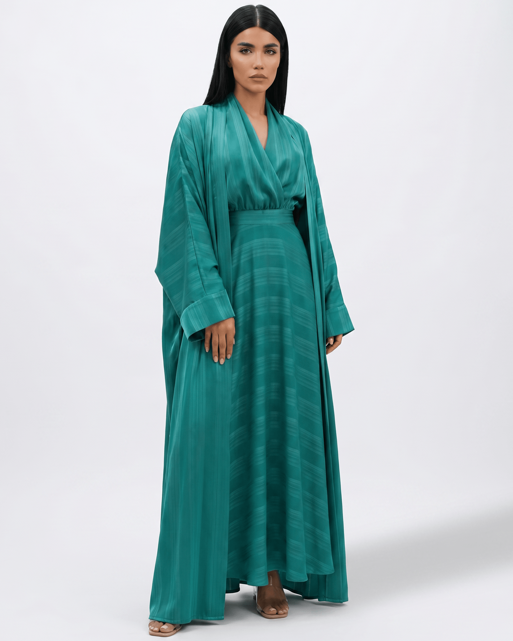 ABM26-1136-GR ABAYA - EFFA - MIRA Y MANO