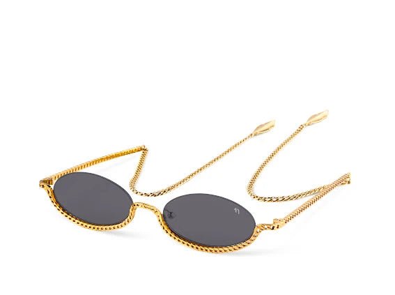 Gaga-Gold Noir – Gold Metal Sunglasses - ELLEVENS - MIRA Y MANO