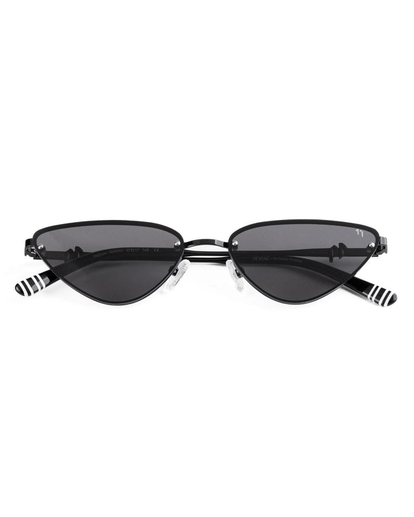 Hepburn Noir – Black Metal Sunglasses