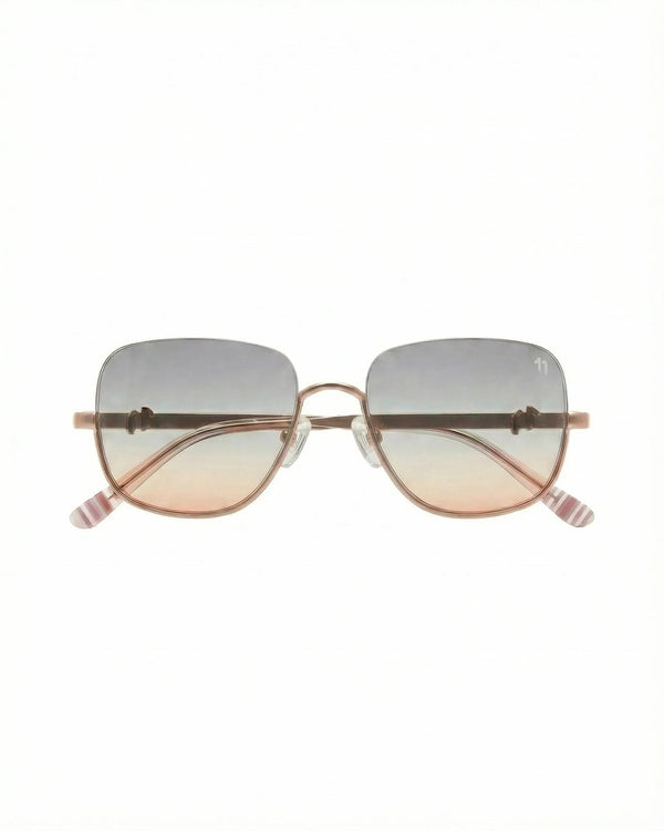 Jenny Rose Gold Dunes – Beige Metal Sunglasses