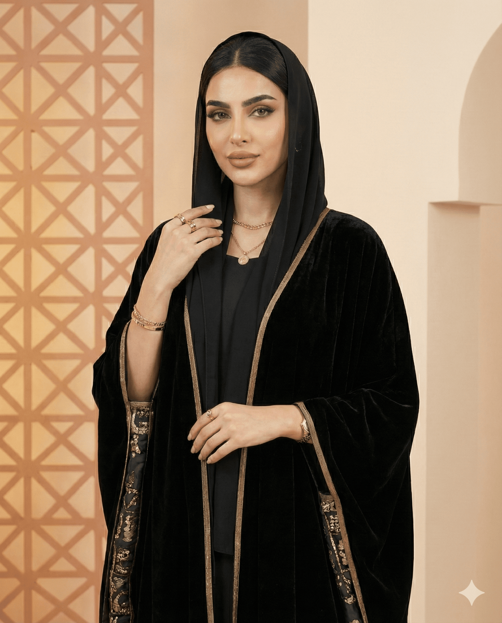 ABY 4203M - BK ABAYA - EMAD RIZQ - MIRA Y MANO