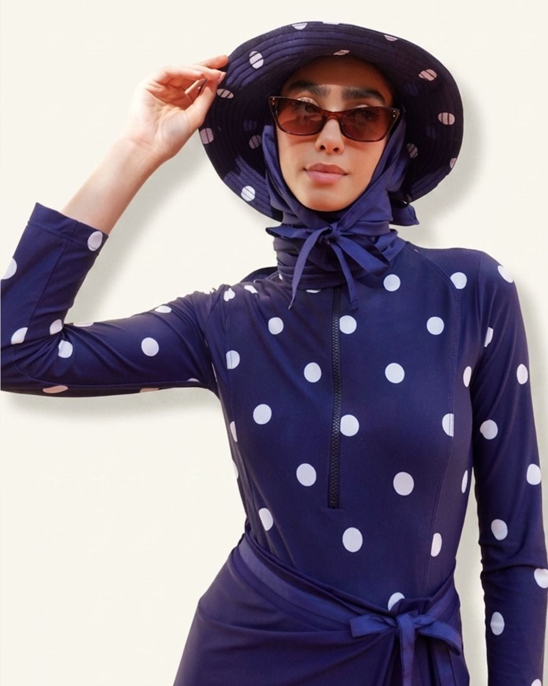 BLUEBERRY CREAM HIJAB BUCKET HAT - FOULARD - MIRA Y MANO