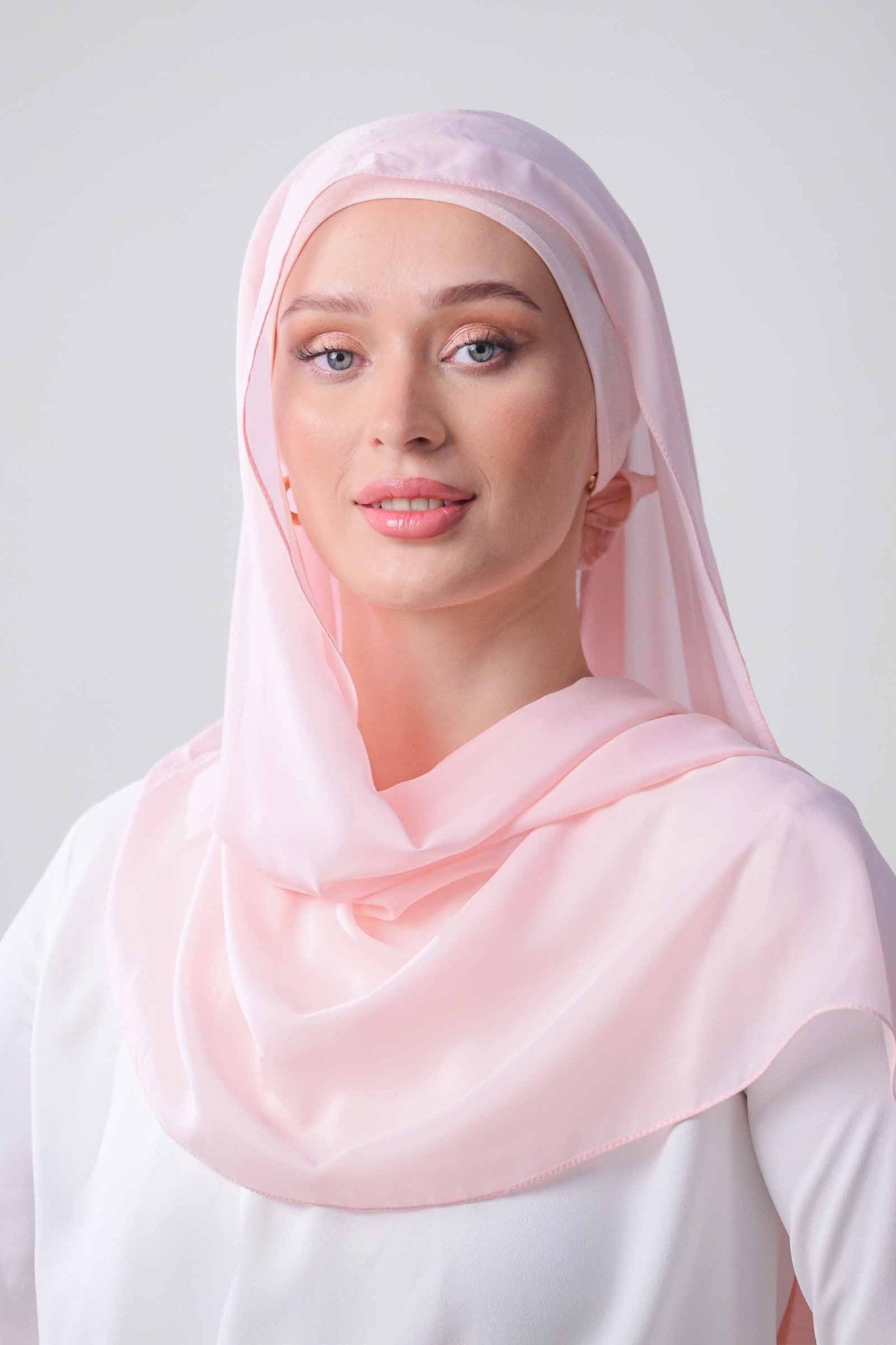EH1008 – وشاح وردي فاتح – صورة المنتج 3
