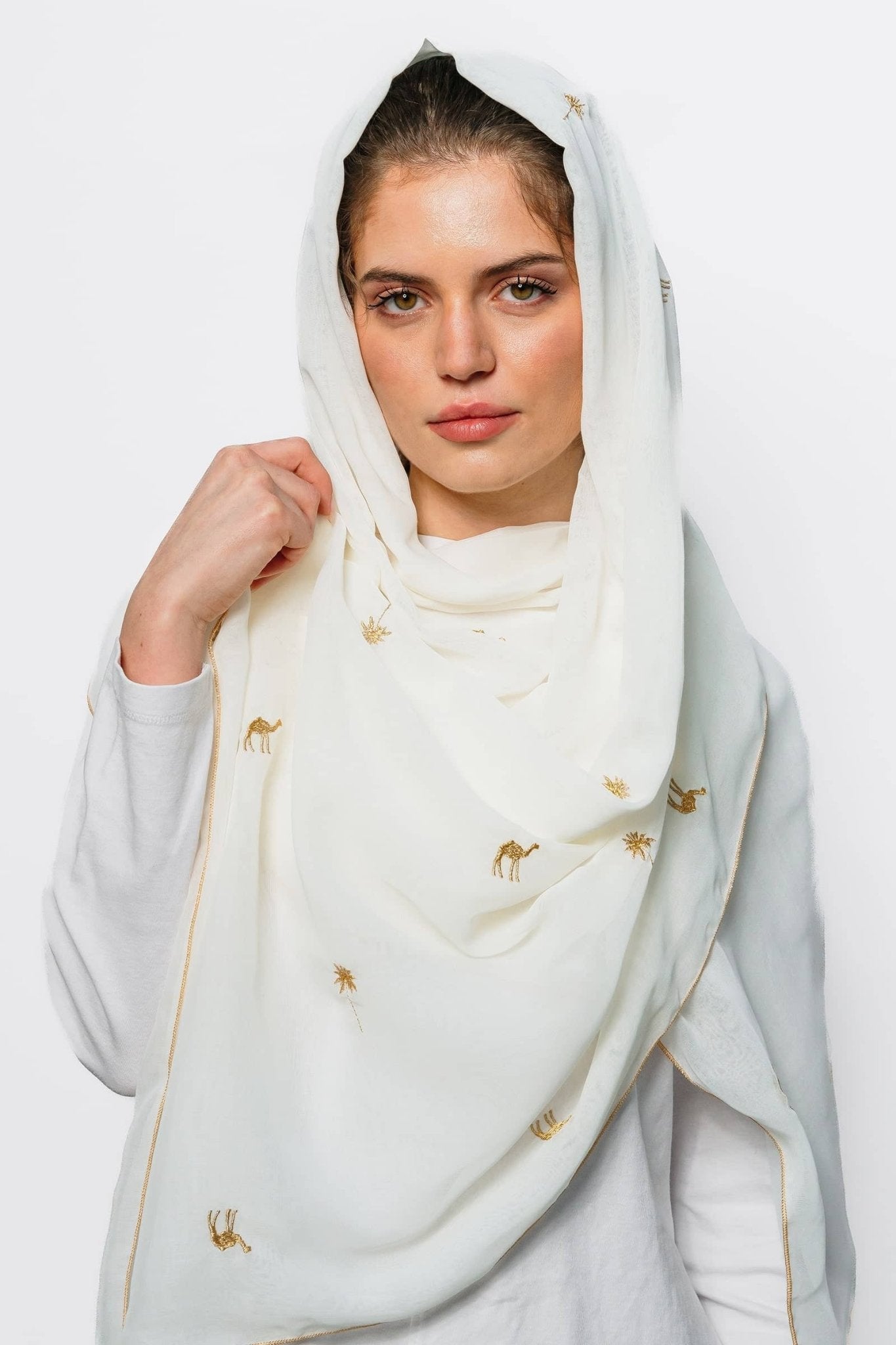 FD9003 AMJAAD SCARF - FOULARD - MIRA Y MANO