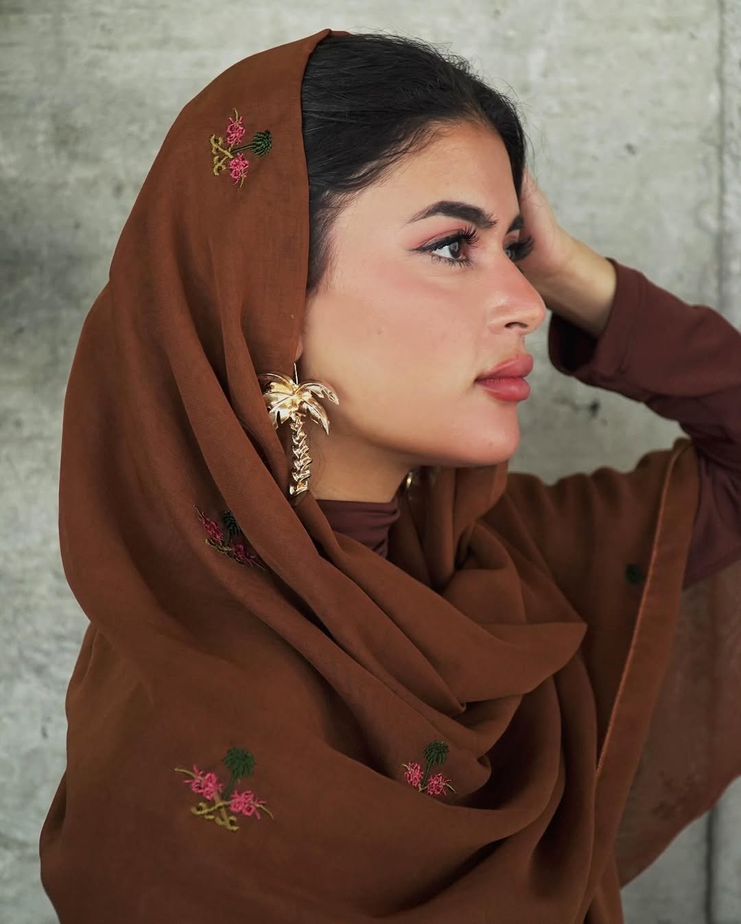 FD9040 ملاك – وشاح فوال بني – صورة المنتج 1