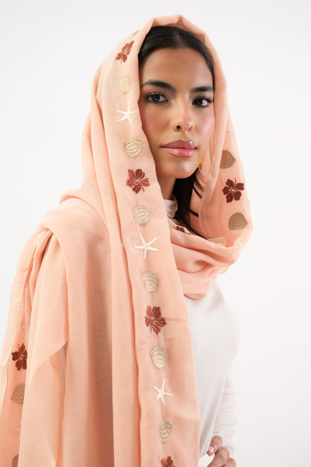 FL1001 CLAM SHELL SCARF - FOULARD - MIRA Y MANO