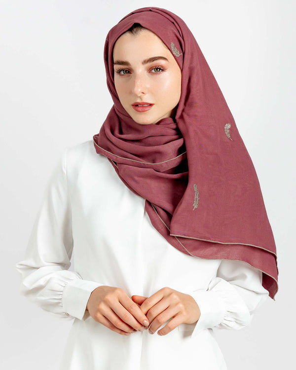 ND1008 Shimmer - Rosy Brown Scarf