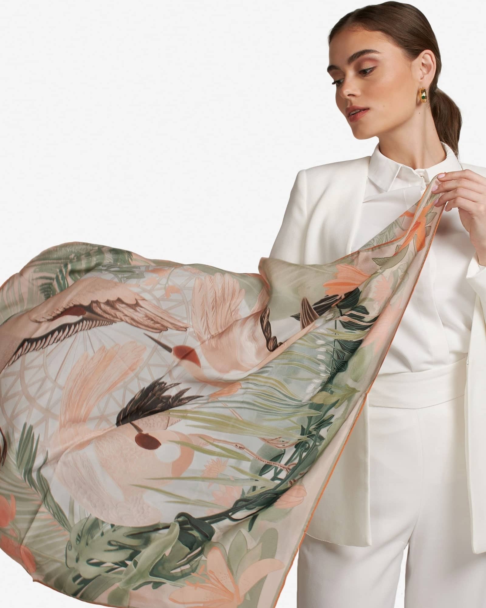 PS1010 TAIR SQUARED SCARF - FOULARD - MIRA Y MANO