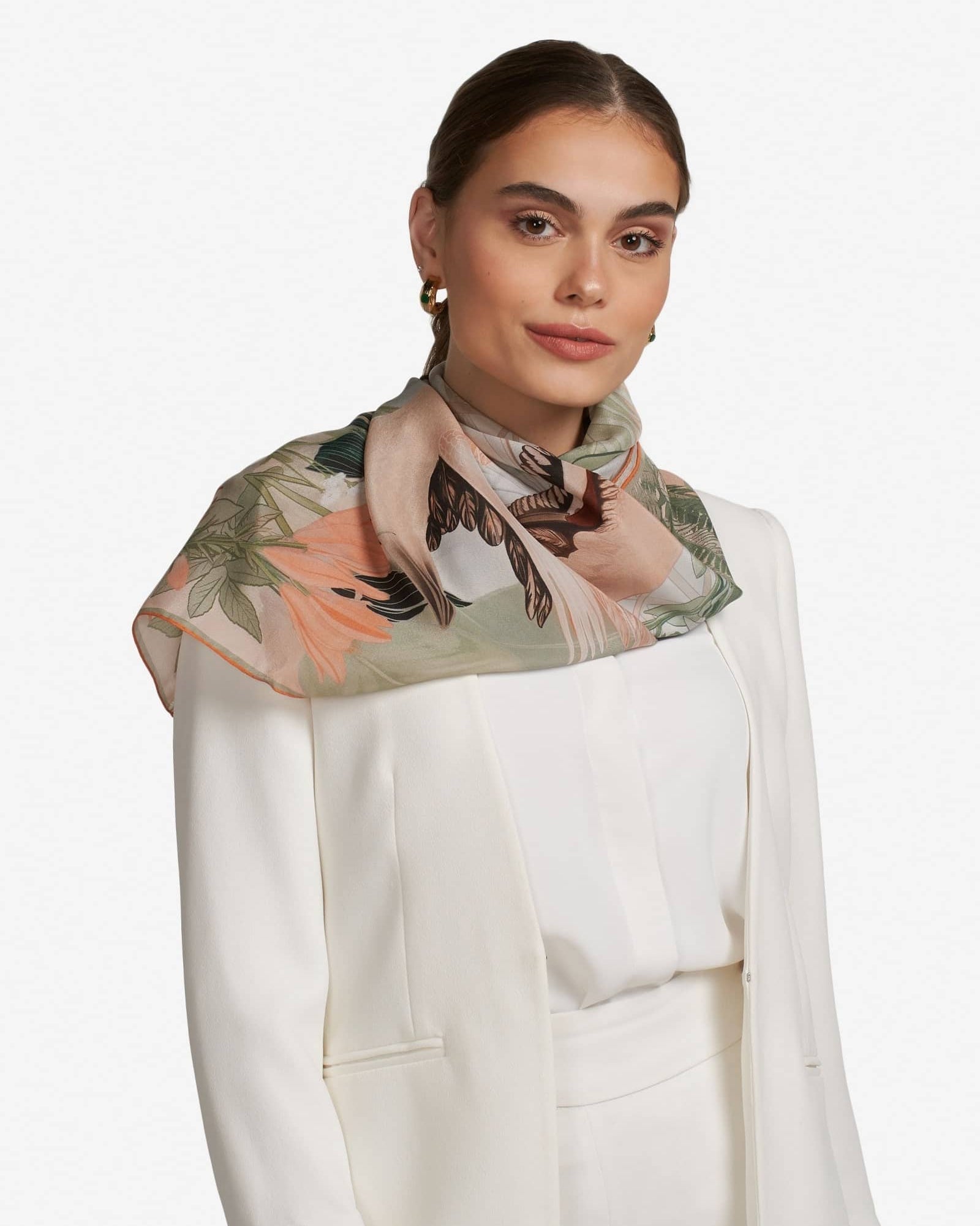 PS1010 TAIR SQUARED SCARF - FOULARD - MIRA Y MANO