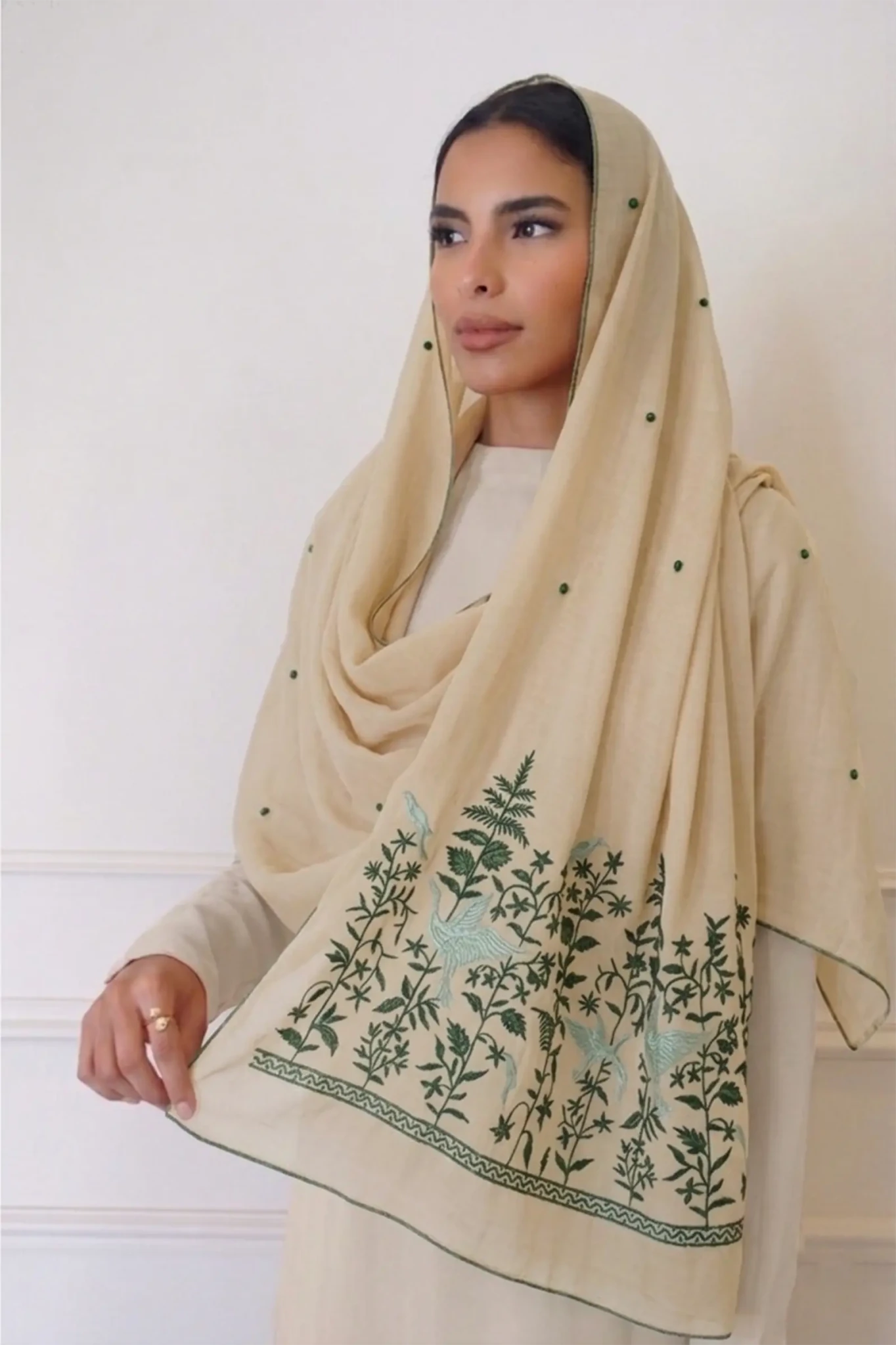 RZ1028 OLIVE DREAMS SCARF - FOULARD - MIRA Y MANO