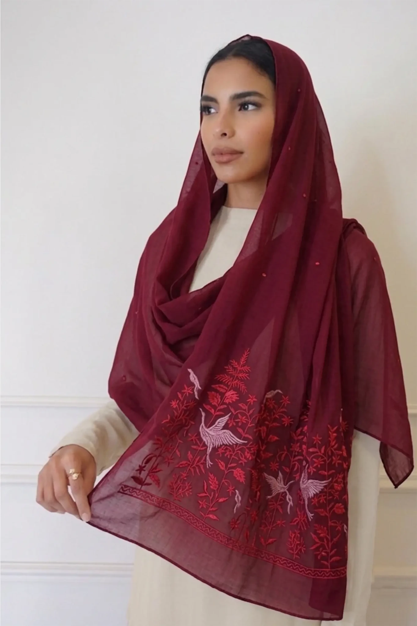 RZ1032 CHERRY BLOSSOM SCARF - FOULARD - MIRA Y MANO