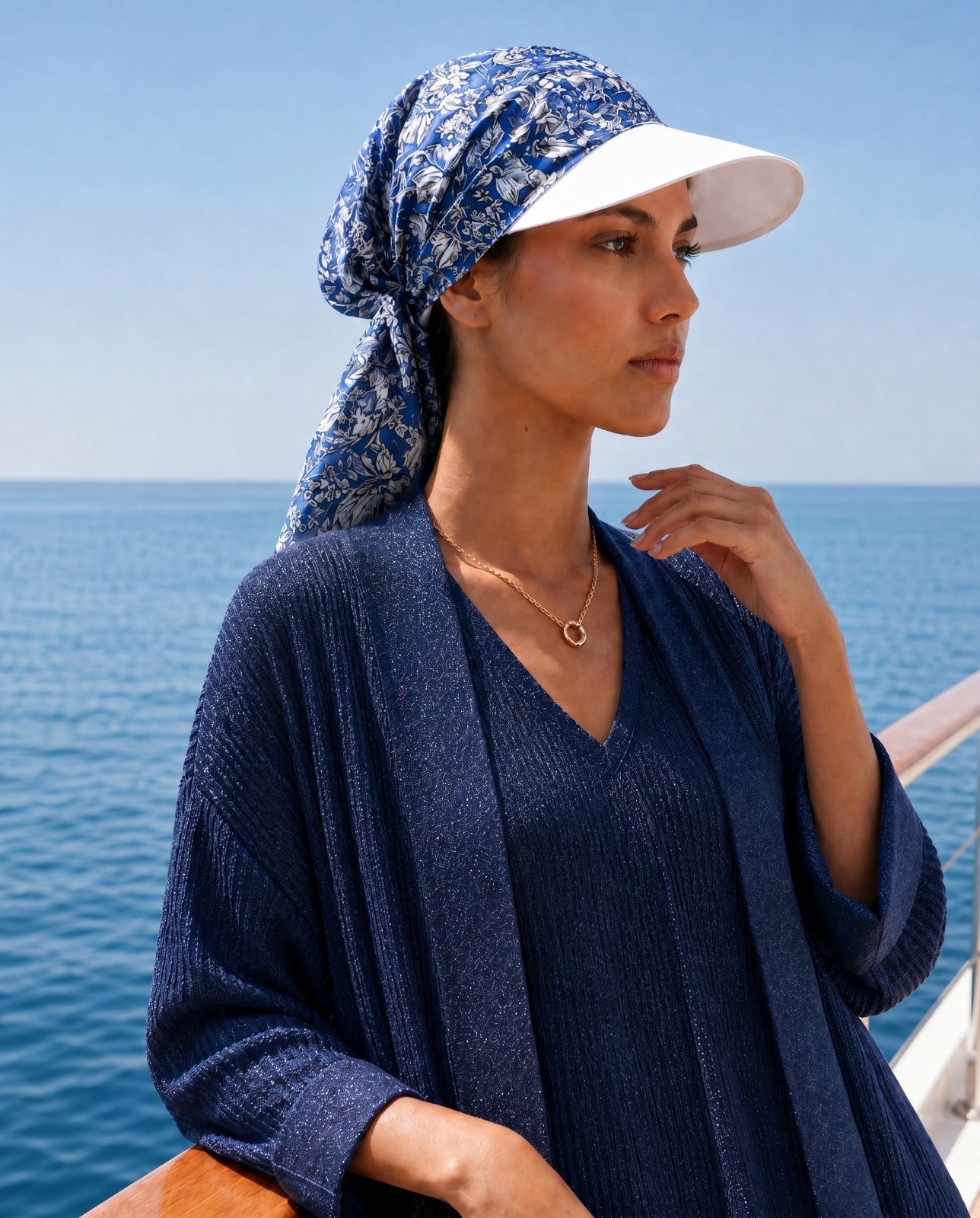 SR1003 RIVER PETALS TURBAN HAT - FOULARD - MIRA Y MANO