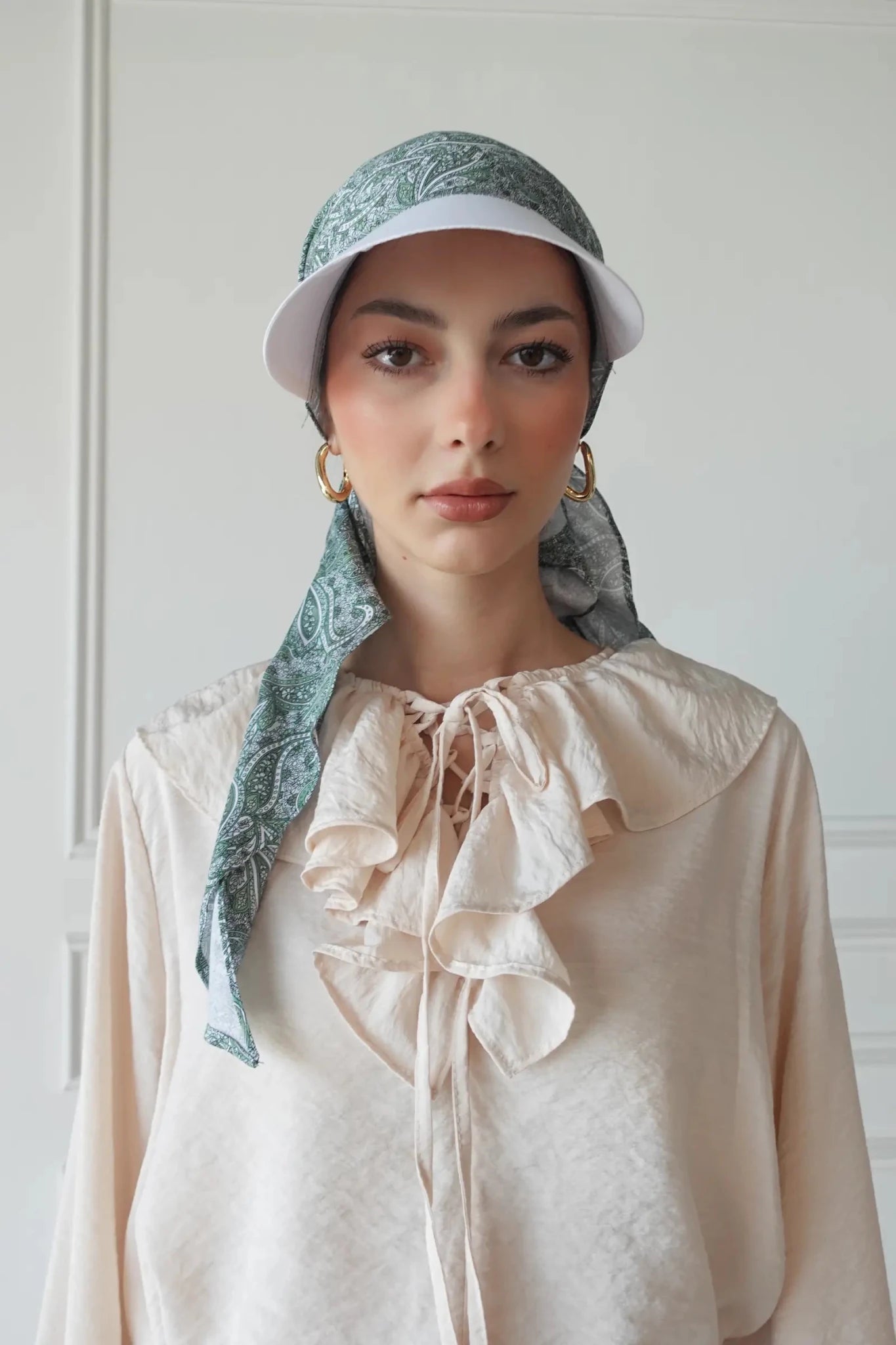 SR1006 BAMBOO WAVES TURBAN HAT - FOULARD - MIRA Y MANO