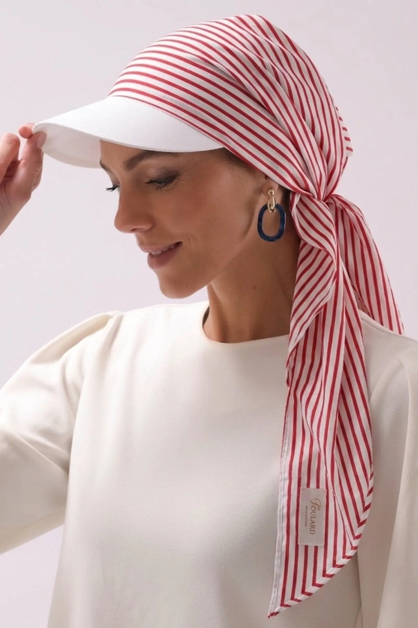 SR1011 LILY BREEZE - Printed Chiffon Turban Hat - FOULARD - MIRA Y MANO