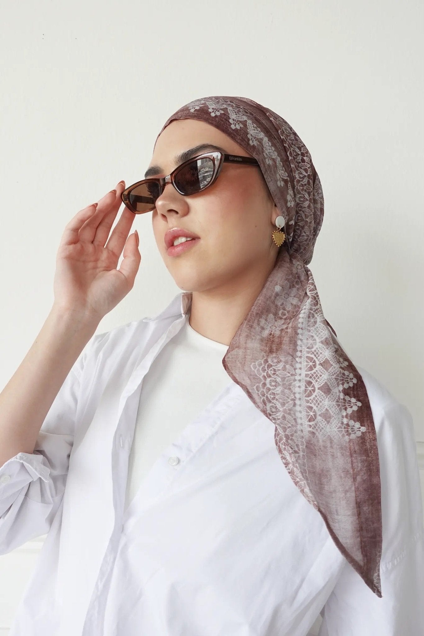 SR1013 SUN KISSED - Printed Chiffon scarf - FOULARD - MIRA Y MANO