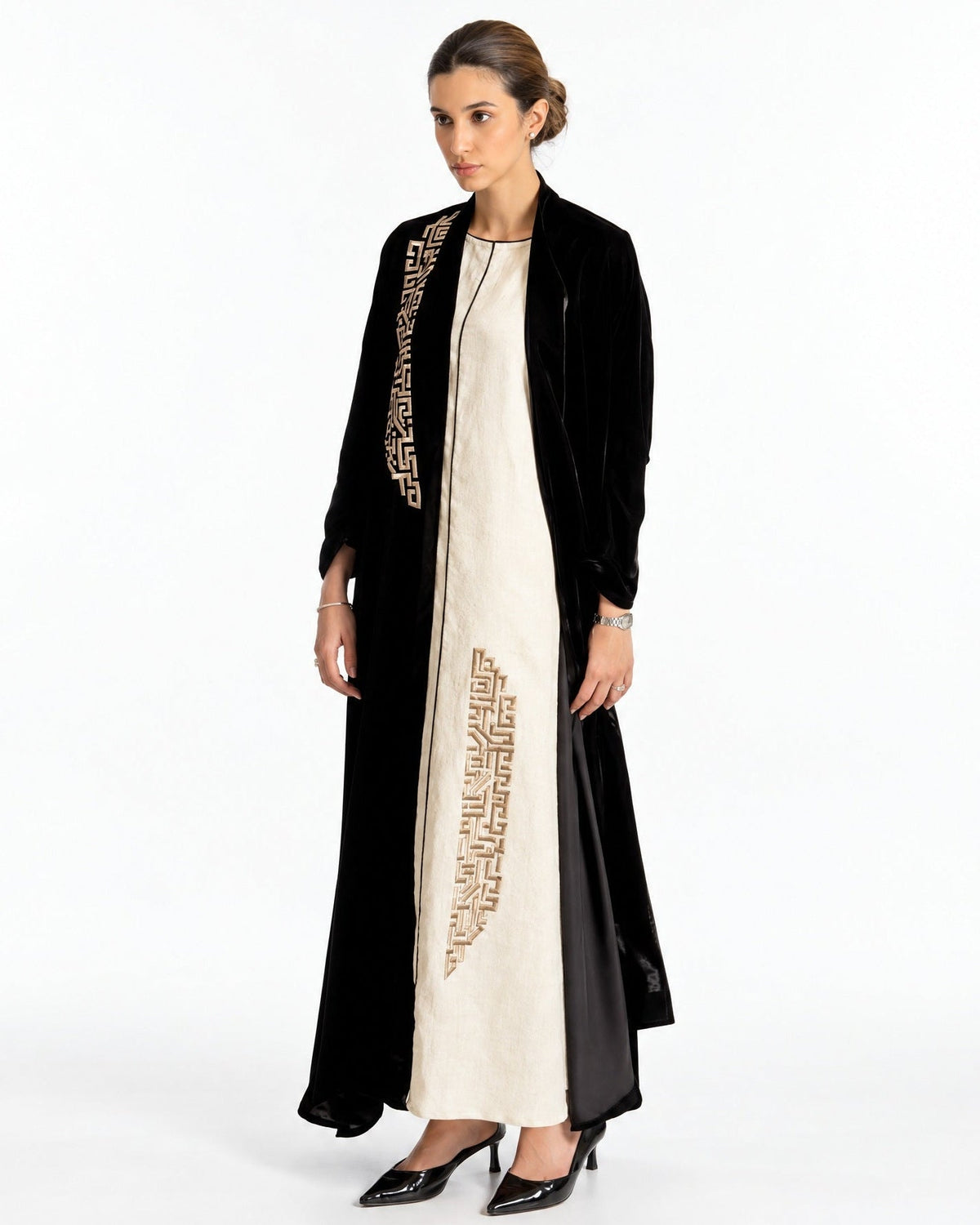 FC 788 – Abaya Set - FOUZ COUTURE - MIRA Y MANO