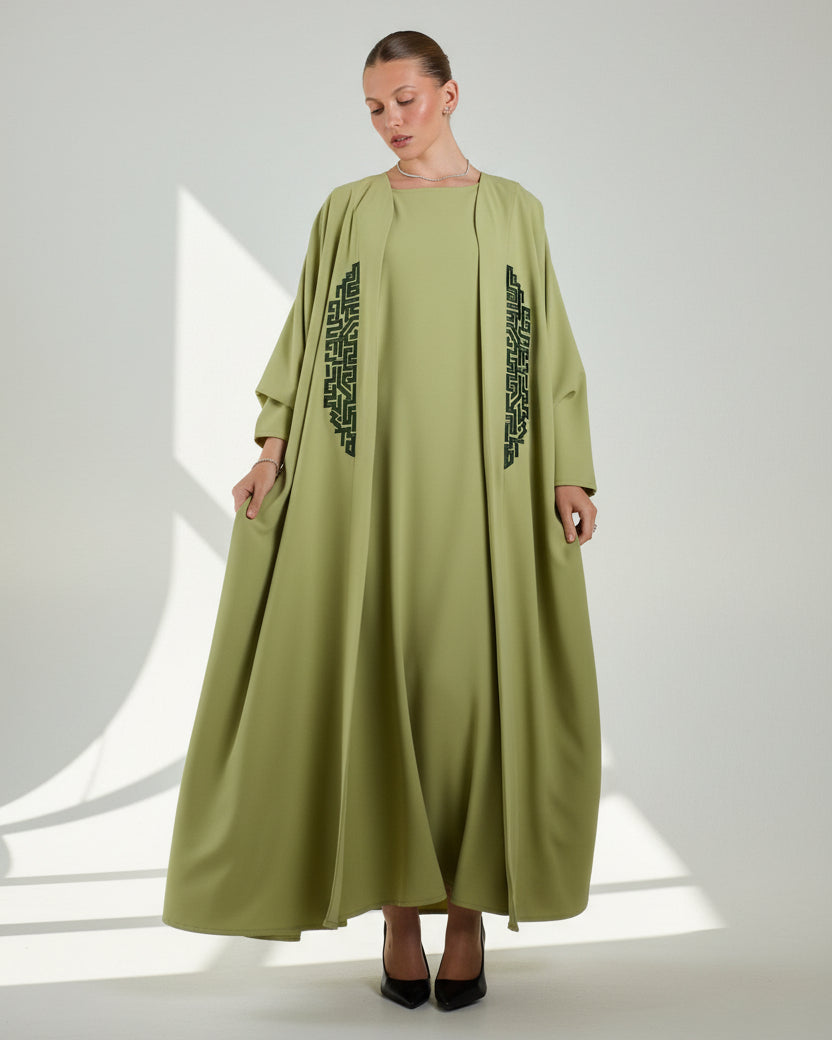 FC 806 ABAYA SET - FOUZ COUTURE - MIRA Y MANO