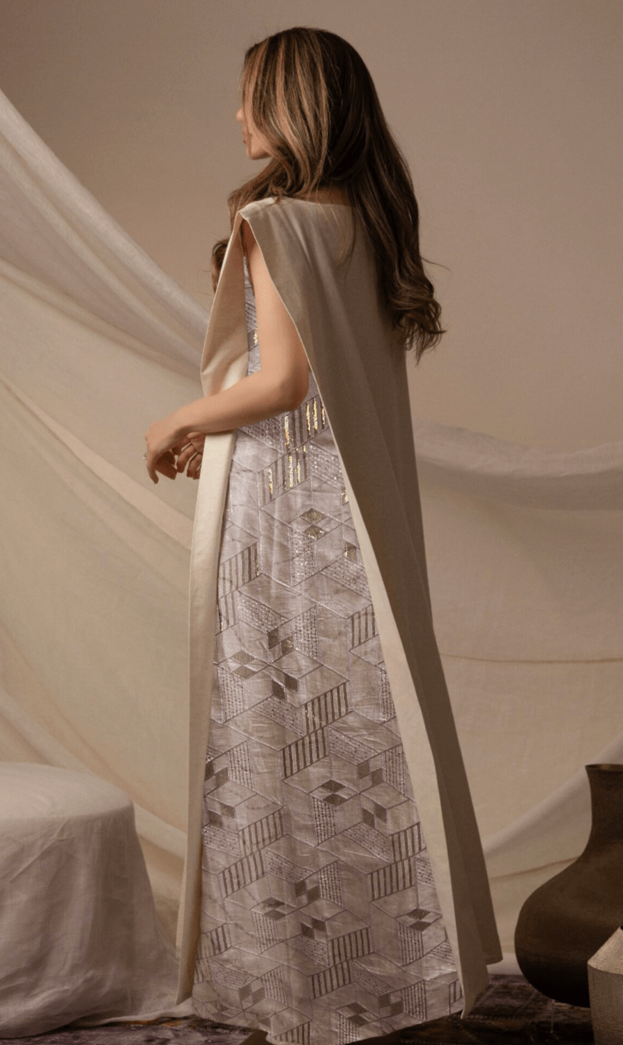 FCK 103 KAFTAN - FOUZ COUTURE - MIRA Y MANO