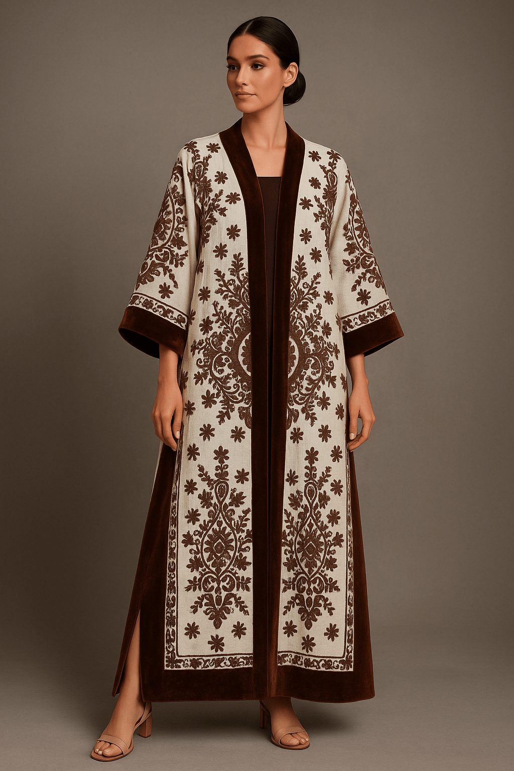 FCK 133 ABAYA - FOUZ COUTURE - MIRA Y MANO