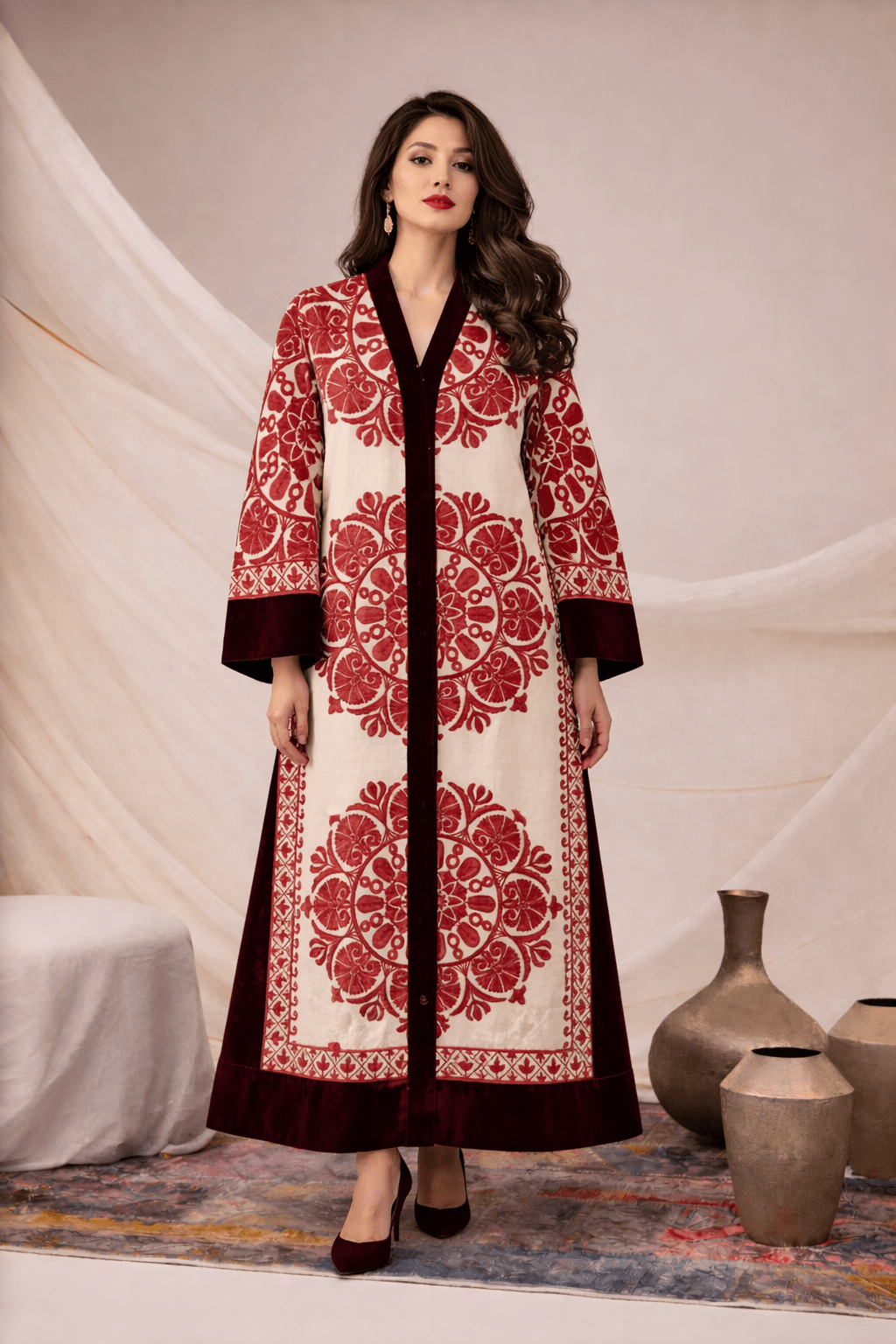 FCK 144 ABAYA - FOUZ COUTURE - MIRA Y MANO