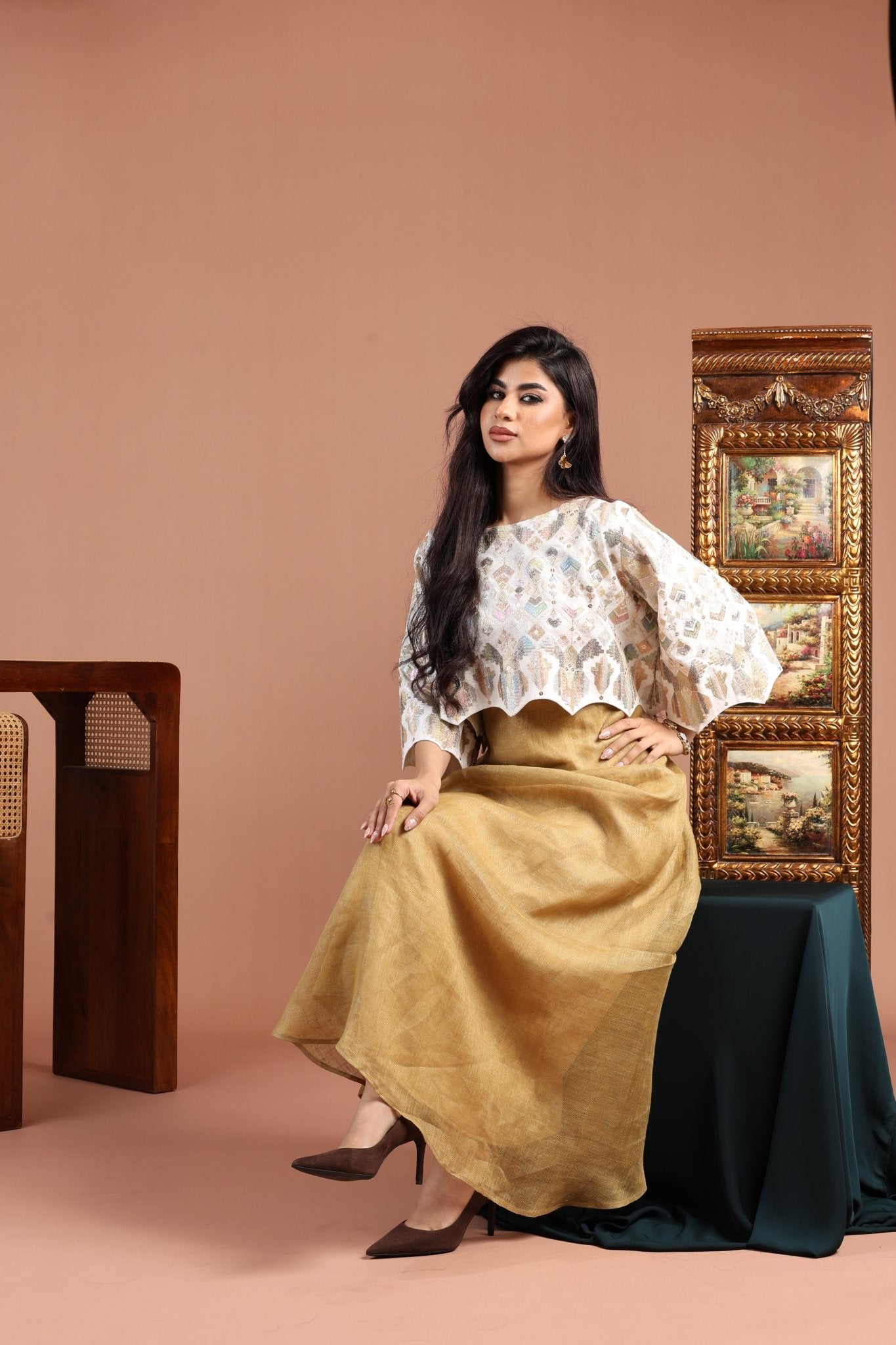 FCK 152 KAFTAN - FOUZ COUTURE - MIRA Y MANO