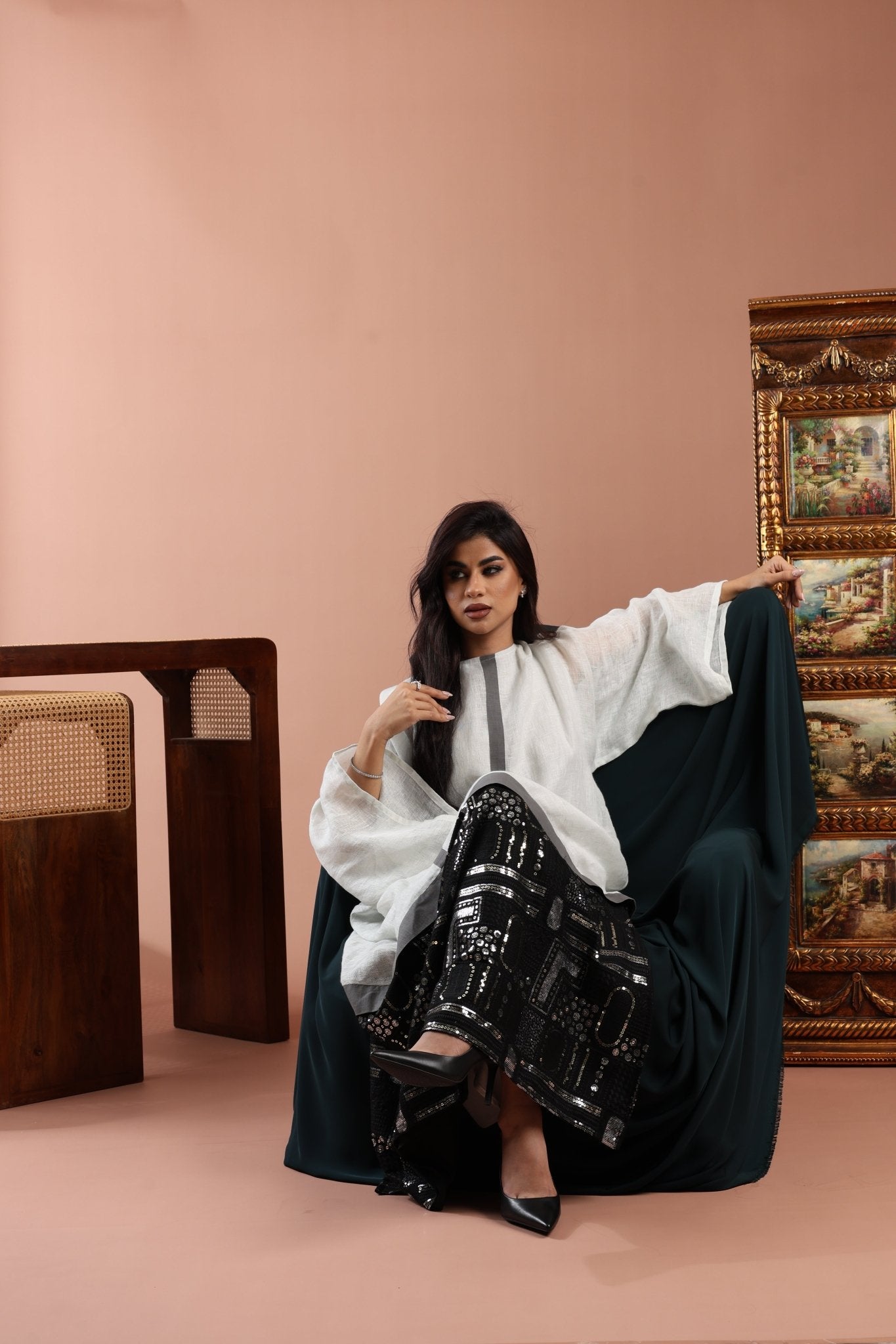 FCK 153 KAFTAN - FOUZ COUTURE - MIRA Y MANO