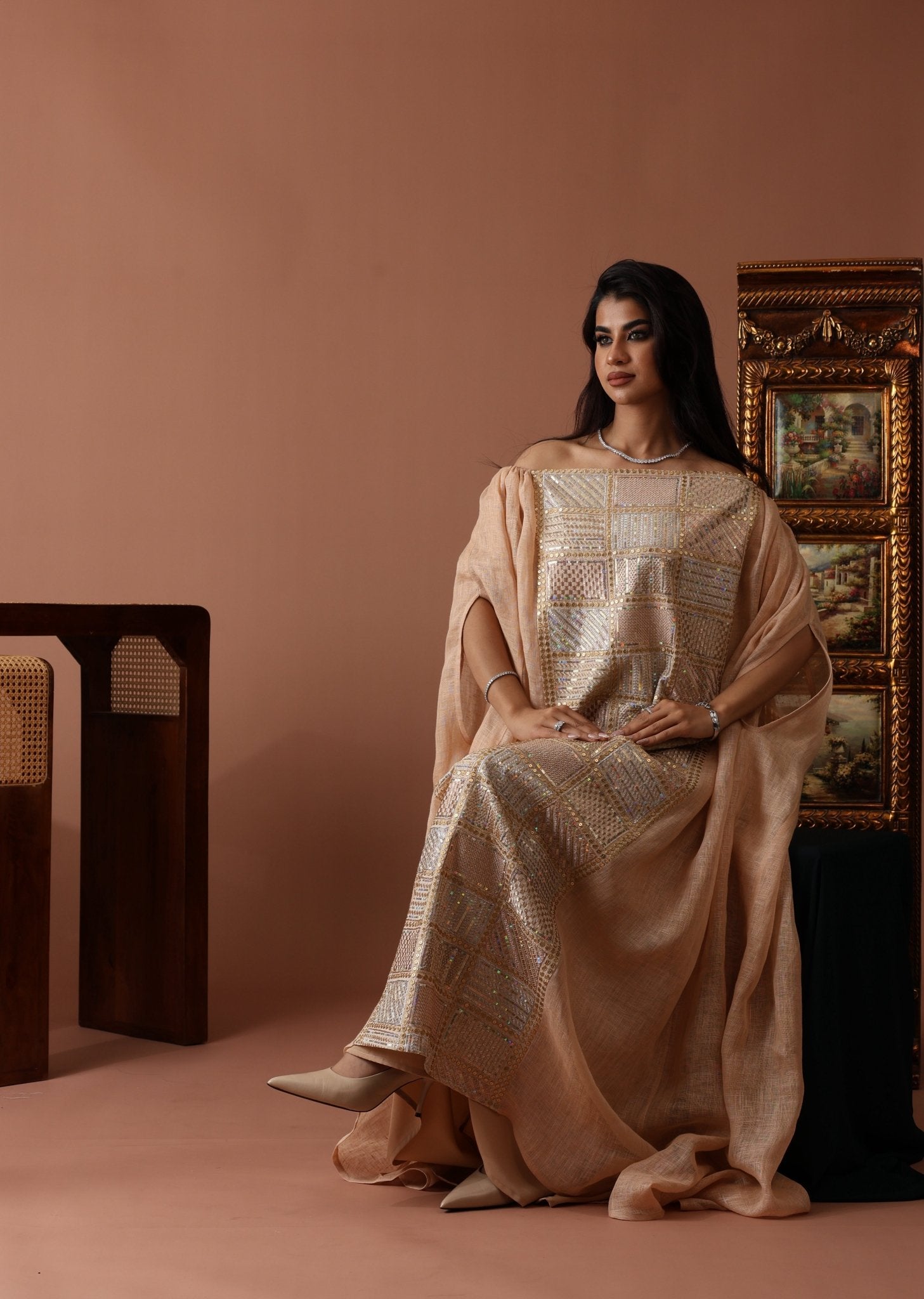 FCK 157 KAFTAN - FOUZ COUTURE - MIRA Y MANO